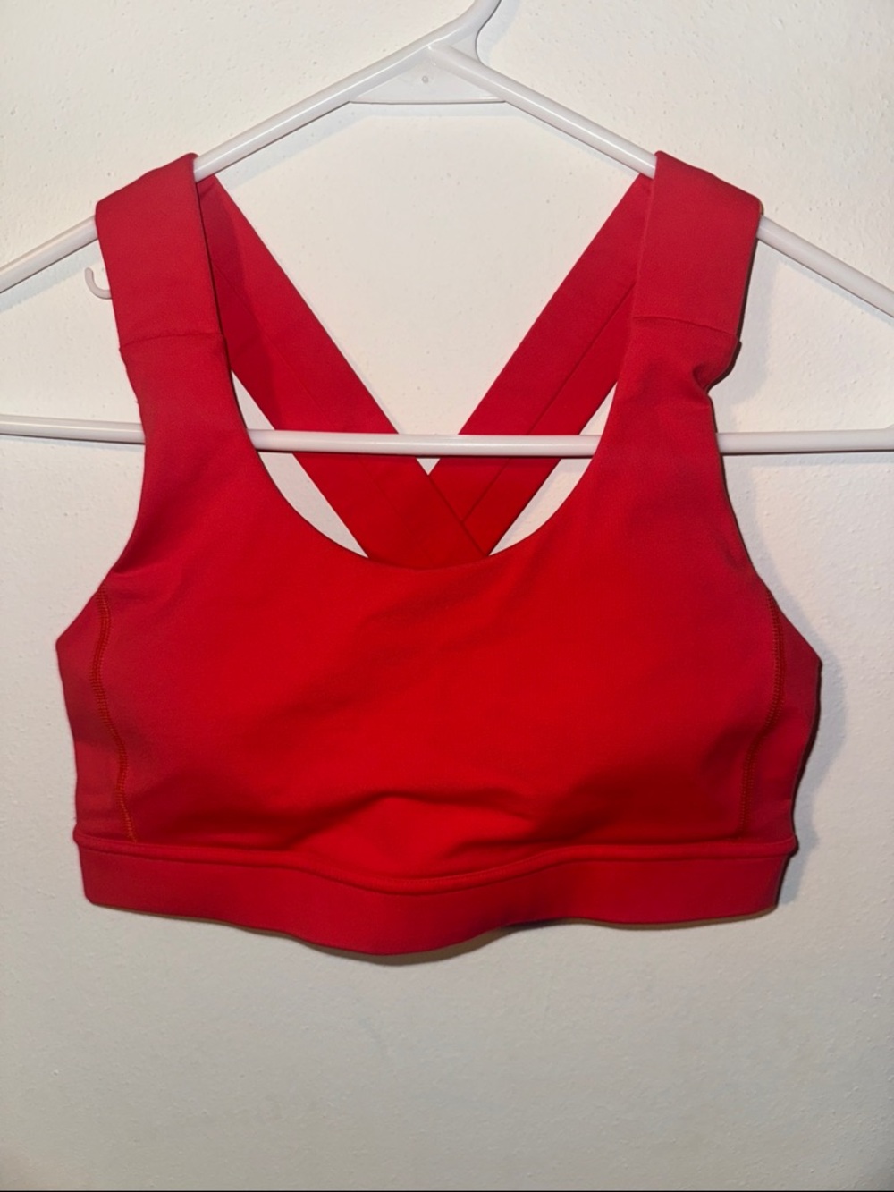 lululemon athletica Pink/Red Cross-Back Medium-Support Sports Bra